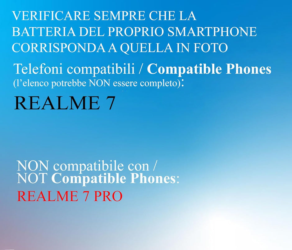 Batteria per OPPO BLP807 REALME 7 da 5000MAH con KIT CACCIAVITI