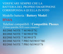 Batteria per XIAOMI REDMI NOTE 7 | NOTE 7 PRO BN4A da 4000MAH con KIT CACCIAVITI
