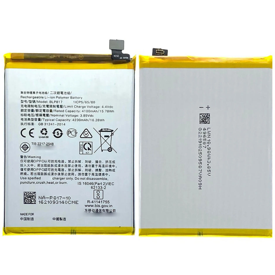 Batteria per OPPO BLP817 A15 / A15S da 4230MAH con KIT CACCIAVITI