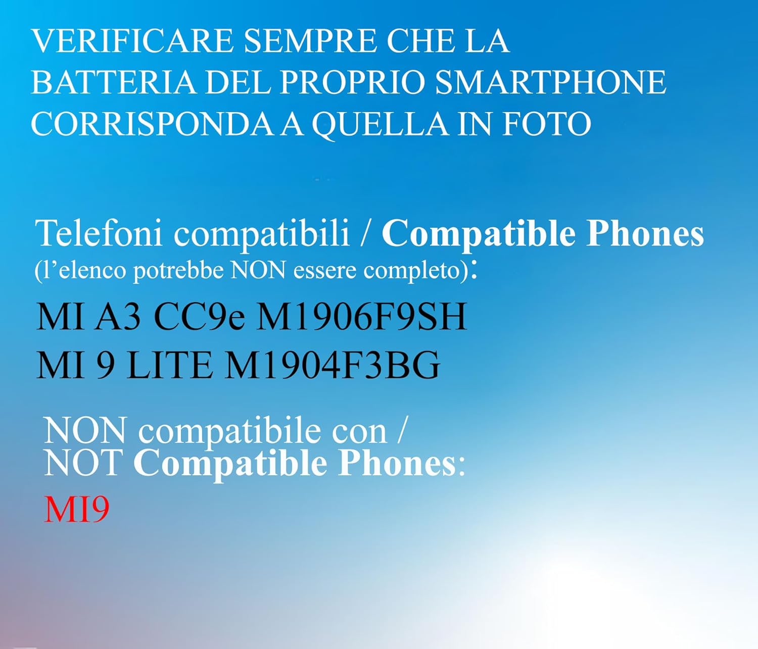 Batteria per XIAOMI MI 9 LITE | A3 BM4F da 4030MAH con KIT CACCIAVITI