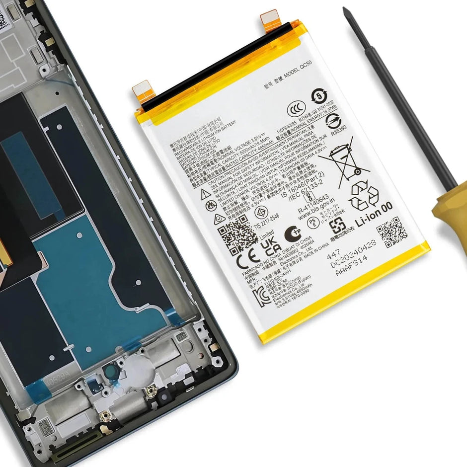 Batteria per MOTOROLA EDGE 50 FUSION | QC50 da 5000MAH XT2429 con KIT CACCIAVITI