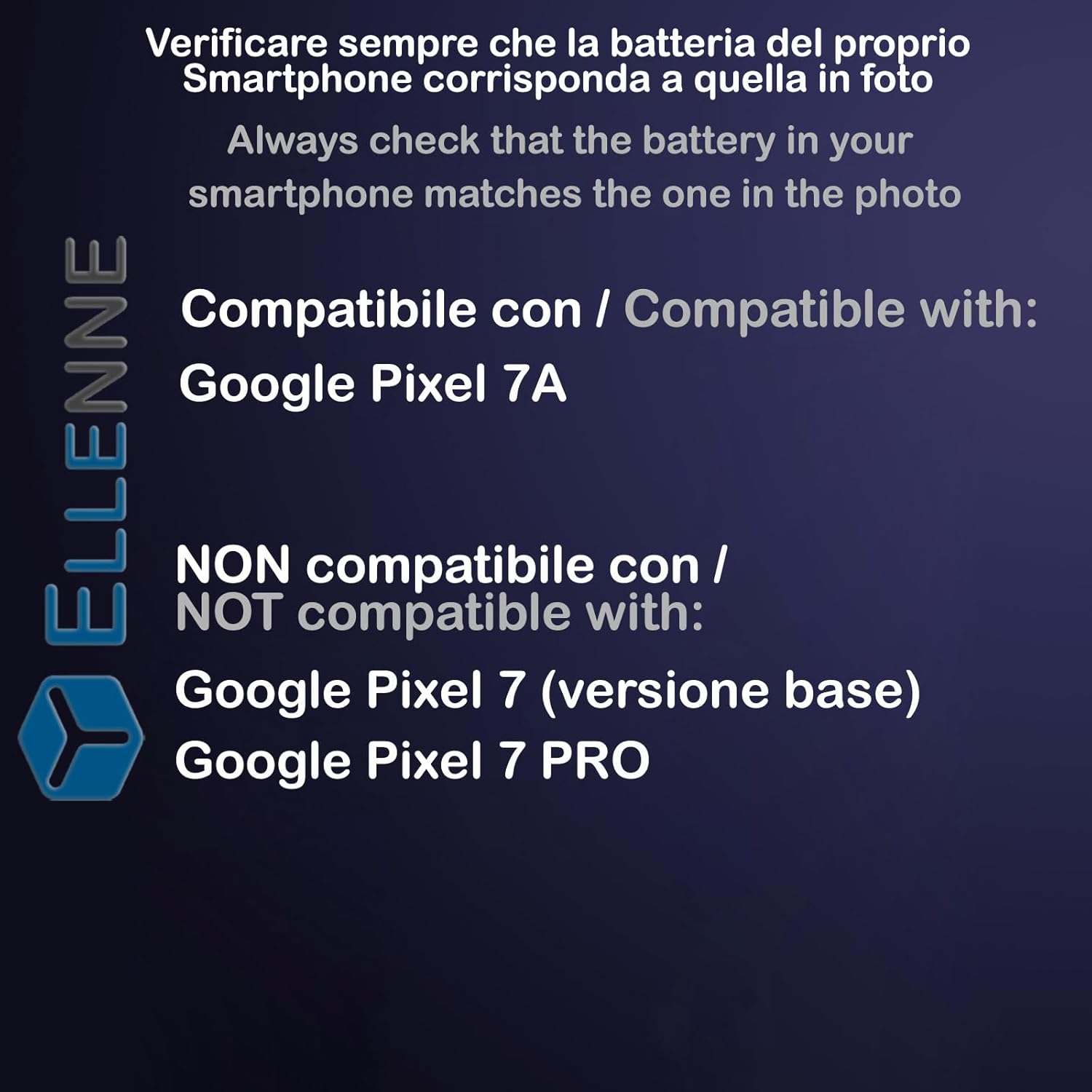 Batteria per GOOGLE PIXEL 7A GP5JE | GWKK3 | GP4BC | GHL1X | G0DZQ | G82U8 con KIT CACCIAVITI