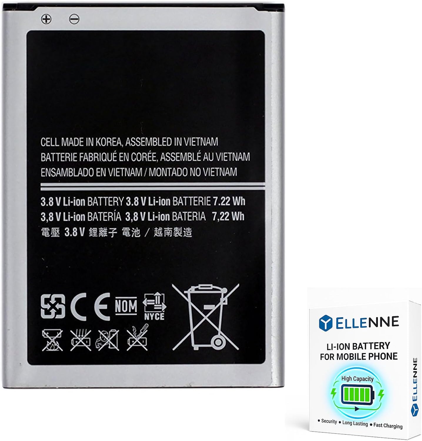 Batteria per Samsung Galaxy S4 Mini i9190 da 1900mAh