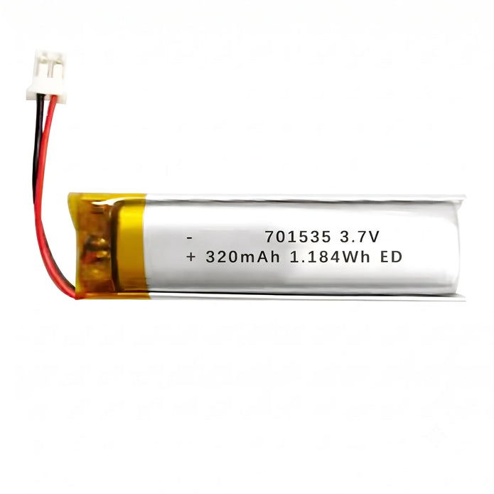 Batteria LIPO DIY 701535 3,7V DC 320mAh CONNETTORI 2P-PH