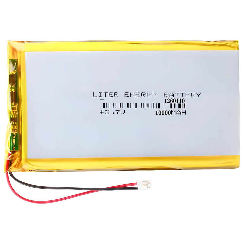 Batteria LIPO DIY 1260110 3,7V DC 10.000mAh CONNETTORI 2P-PH