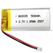 Batteria LIPO DIY 802035 3,7V DC 500mAh CONNETTORI 2P-PH